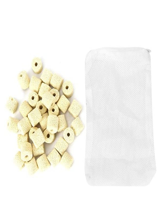 VAYINATO® Yellow Ceramic Ring Biological Filter Media for Aquarium Fish Tank (250G) by Petzlifeworld - Image 3